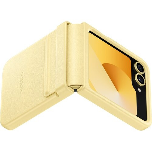 Etui Samsung Flap ECO-Leather Case Yellow do Galaxy Z Flip6 Żółty EF-VF741PYEGWW