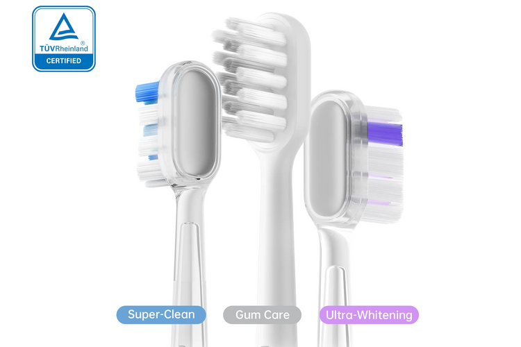 Laifen Szczoteczka do Zębów Soniczna Wave ABS Różowa Głowki 3 szt. Aplikacja Gift Box