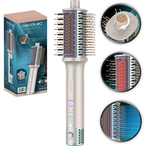 Cecotec CeramicCare Allin1 Szczotka do włosów elektryczna Suszarko - lokówka