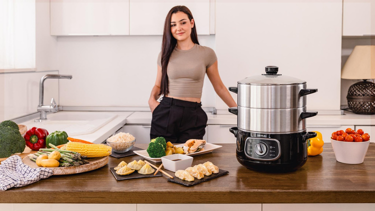 Cecotec Vapovita SteelPot Parowar Czarny /OUTLET