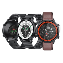 SmartWatch AI Chat Da GPT Bemi Zeno Czarny Dwa Paski AMOLED IP67 GPS SpO2