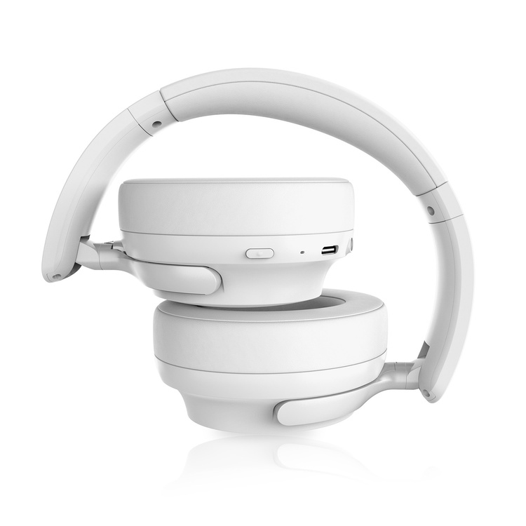 Niceboy Słuchawki Nauszne Stellar Arctic White Białe AUX IPX4 BT 5.4 USBC