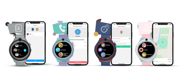 Smartwatch Dla Dzieci Bemi Linko2 Różowy