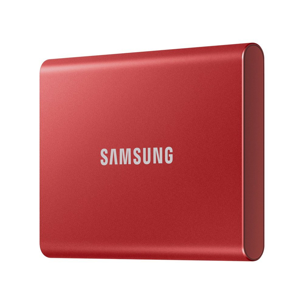 SAMSUNG T7 Dysk zewnetrzny SSD 1TB Czerwony USB 3.2 (MU−PC1T0R/WW