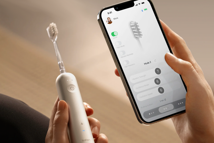 Laifen Główki Końcówki GUM CARE Transparent TPU Do Szczoteczki Wave 6 szt.