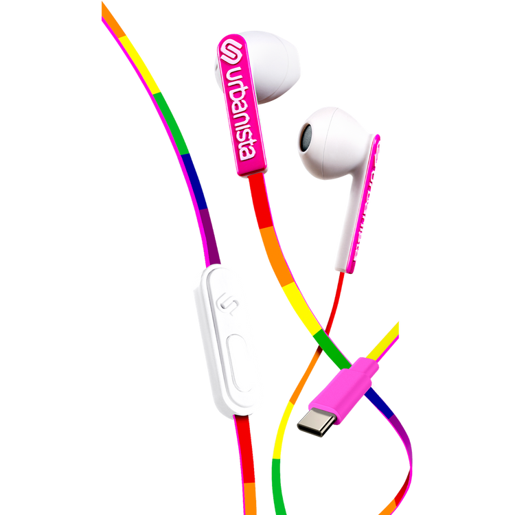 Urbanista - USB-C Słuchawki Przewodowe Douszne  - San Francisco Lucky Rainbow