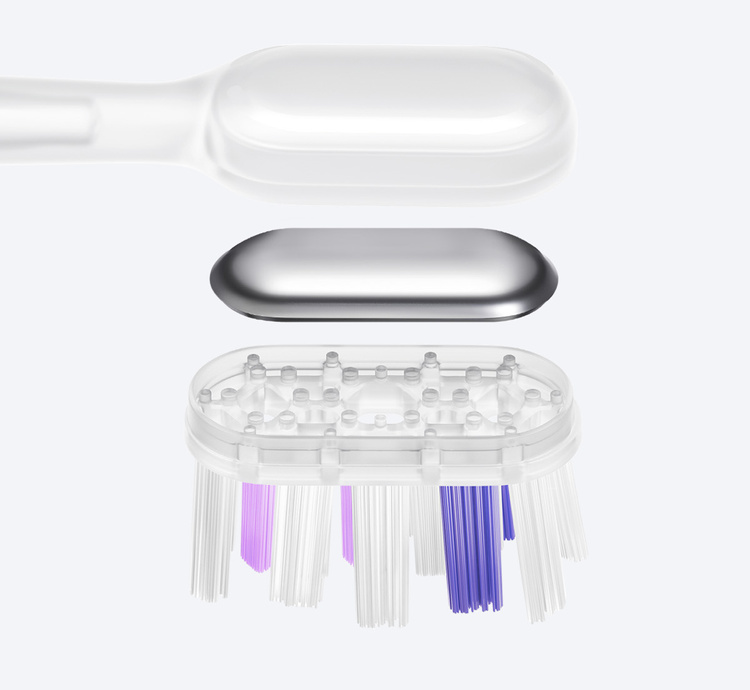 Laifen Główki Końcówki GUM CARE Transparent TPU Do Szczoteczki Wave 6 szt.