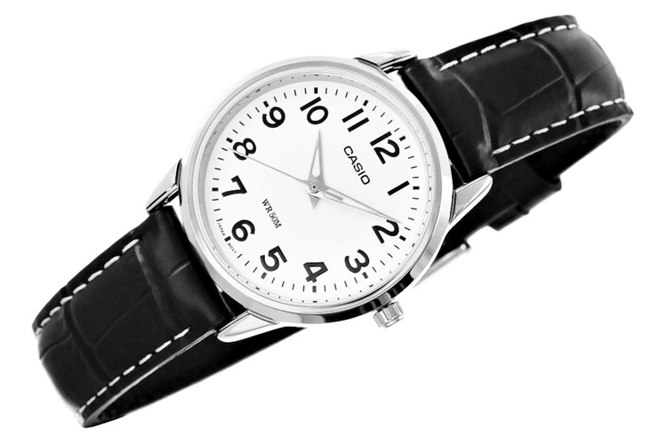 Casio Zegarek Damski Kwarcowy Skóra naturalna Wodoszczelność LTP-1303PL-7BVEF
