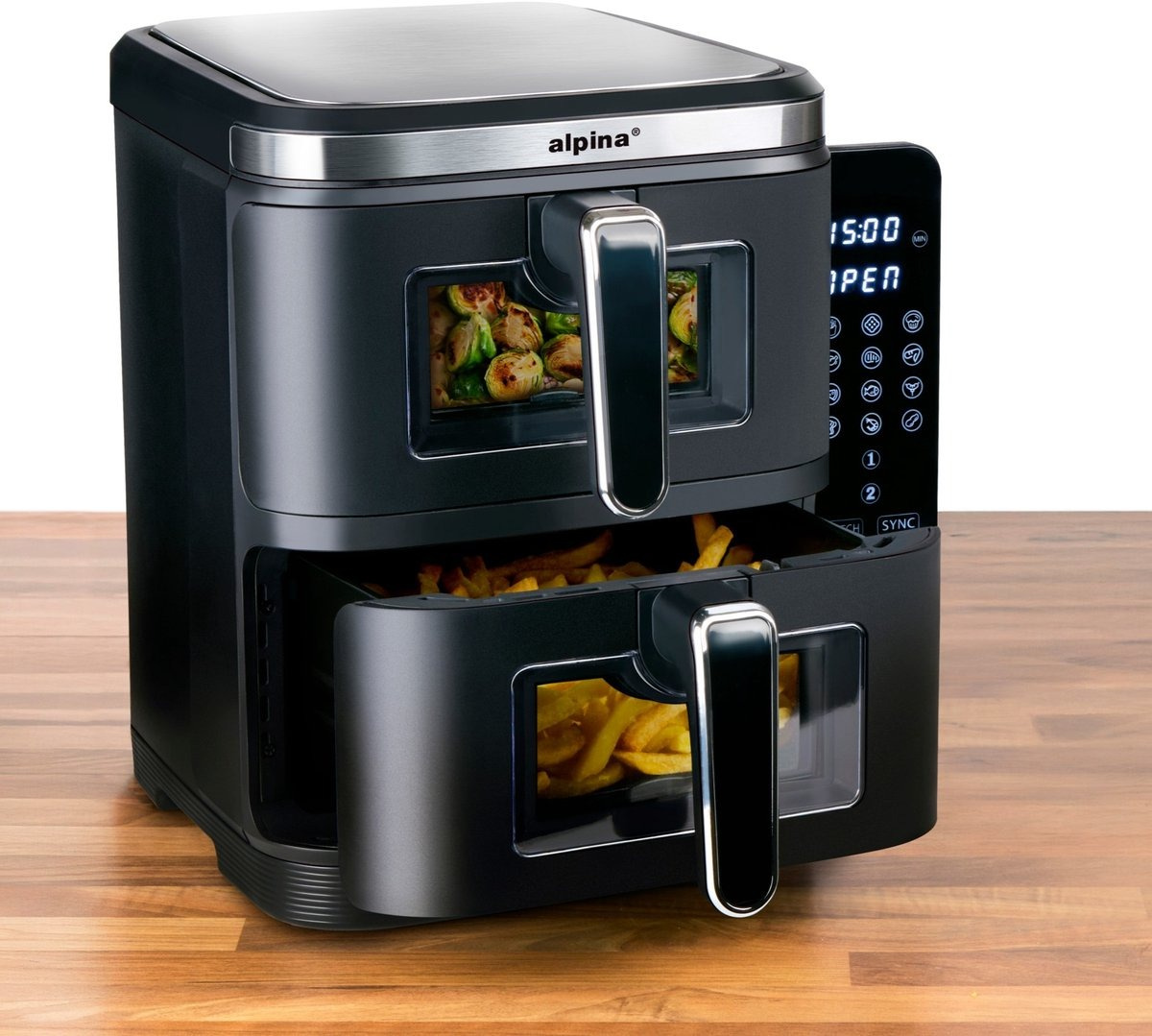 Air Fryer Frytkownica beztłuszczowa Alpina XXL 11L 2800W Dwukomorowa pol_pl_Air-Fryer-Frytkownica-beztluszczowa-Alpina-XXL-11L-2800W-Dwukomorowa-16921_7
