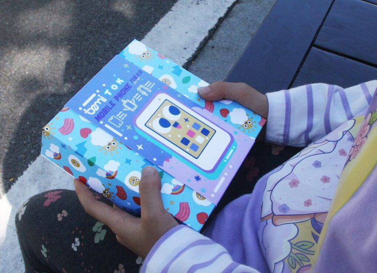 Bemi TOK Fioletowy Telefon dla dzieci /OUTLET