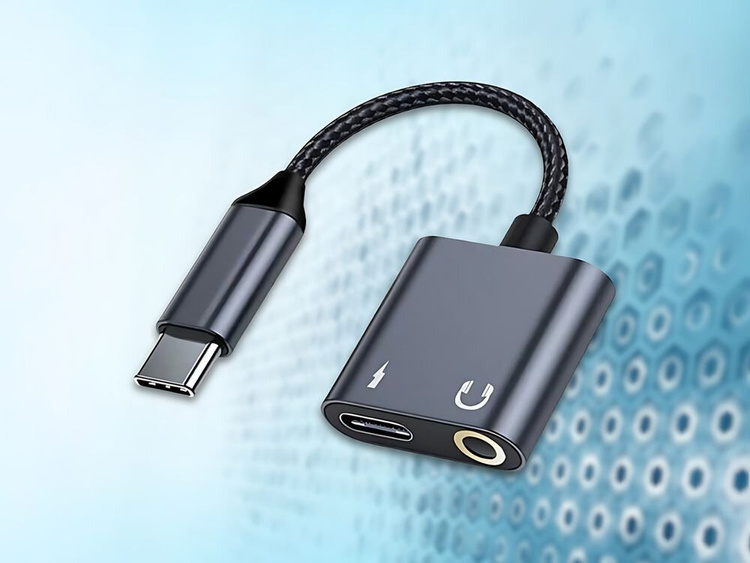 Adapter rozdzielający Beline USB-C na USB-C/Jack 3,5mm Czarny /OUTLET