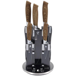 BERGNER Zestaw noży ze stali nierdzewnej Walsrode - 5 Sztuk + Stojak