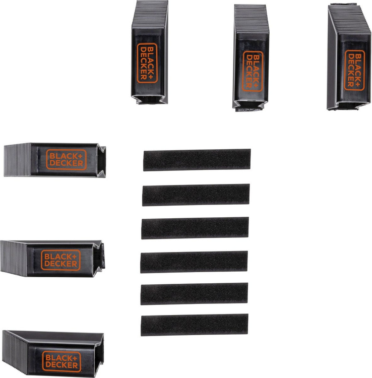 Zestaw 6 wsporników do bagażu organizer do bagażnika BLACK+DECKER