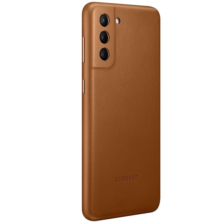 Etui Samsung Leather Cover Brązowe do Galaxy S21+ (EF-VG996LAEGWW) /OUTLET