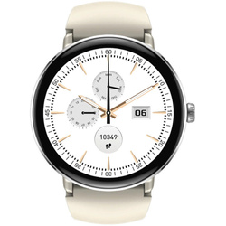 Zeblaze Damski Smartwatch Lily 2 Srebrny Beż AMOLED 2 Paski AoD Saturacja