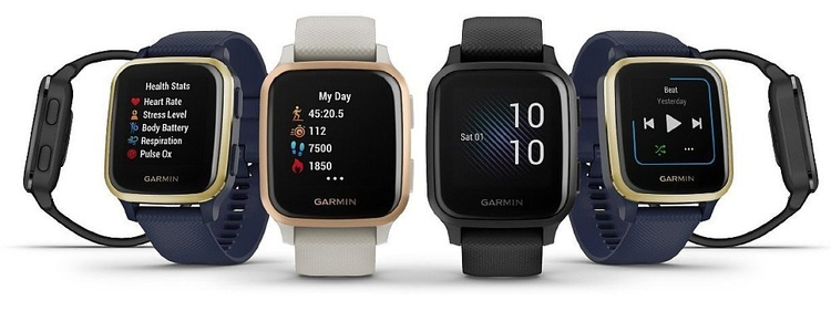Sport Smartwatch Garmin Venu Sq Music z Czujnikiem Tętna HRM Elevate Ox