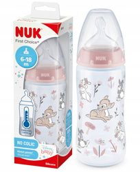 NUK butelka FC+ Disney BAMBI 300ml. smoczek 6-18m