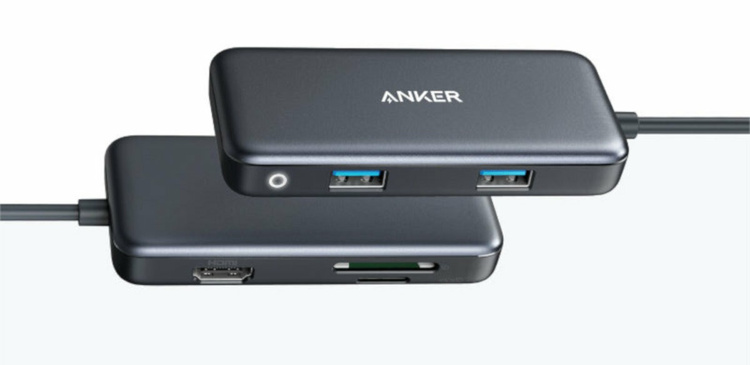 ANKER Hub PowerExpand 5-in-1 USB-C Media Hub/A8334HA1