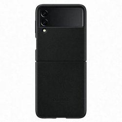 Etui Samsung Leather Cover Czarny do Galaxy Z Flip3 5G (EF-VF711LBEGWW)