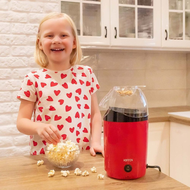 Urządzenie do Popcornu HOFFEN 1200W Czerwony