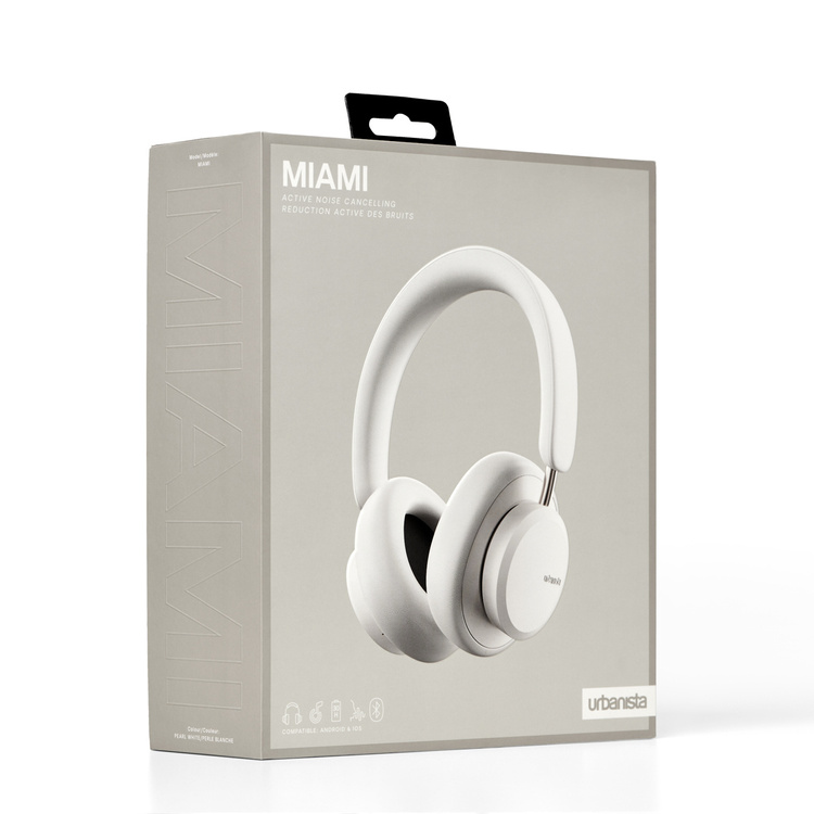 Urbanista - Słuchawki Bluetooth - Miami White Pearl 