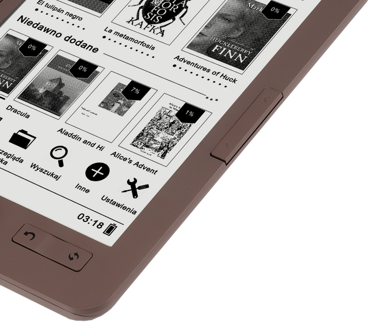 Czytnik do e-booków BEMI Cognita+ Brązowy 4GB 6 Cali 1800mAh E-INK Carta /OUTLET