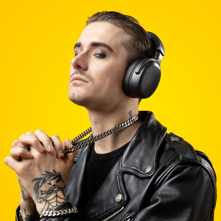 Niceboy Słuchawki Nauszne  Sora Sakura Pink Różowe AUX AAC IPX4 BT 5.3 USBC