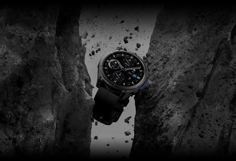 Zeblaze MIL-STD Smartwatch Vibe 8 Czarny AMOLED Latarka Saturacja Do 60 Dni