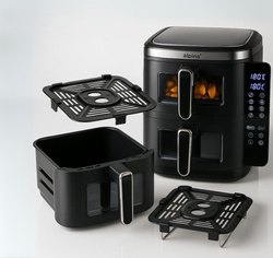 Air Fryer Frytkownica beztłuszczowa Alpina XXL 11L 2800W Dwukomorowa