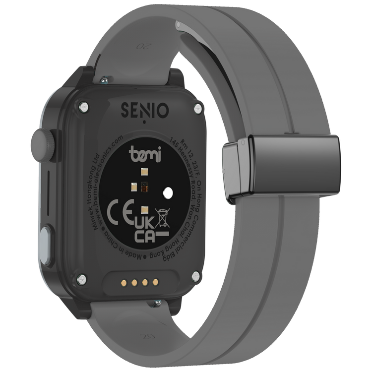 Bemi SmartWatch Senio Szary + Pasek Silikonowy Szary /OUTLET