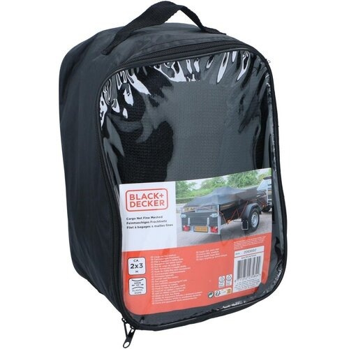 Siatka na przyczepę z drobnymi oczkami 8mm gęsta 2 x 3 m BLACK+DECKER