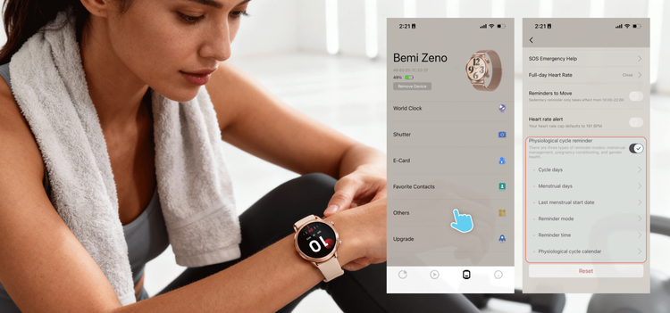 SmartWatch AI Chat Da GPT Bemi Zeno Srebrny Dwa Paski AMOLED IP67 GPS SpO2