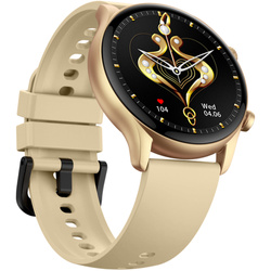 Zeblaze Smartwatch Btalk 3 Plus Gold 45 mm Złoty Saturacja Pomiar Tętna