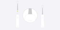 Laifen Główki Końcówki GUM CARE Transparent TPU Do Szczoteczki Wave 6 szt.