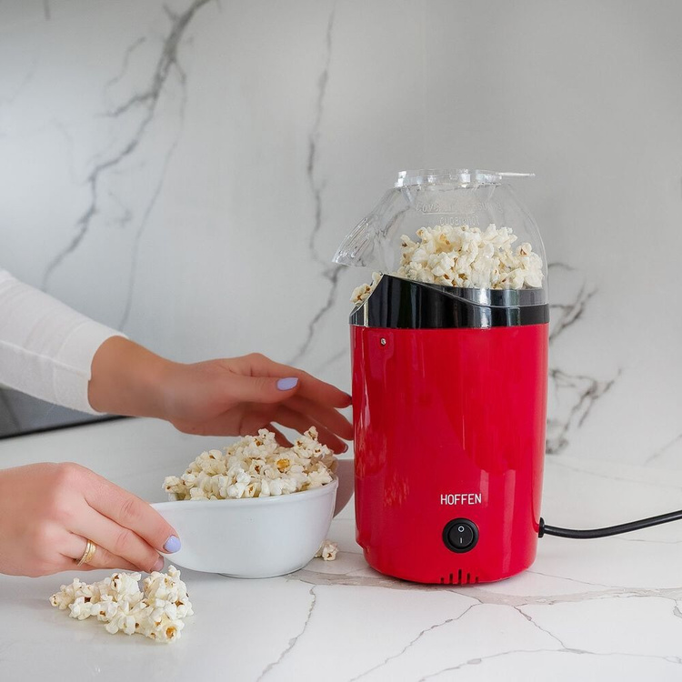 Urządzenie do Popcornu HOFFEN 1200W Czerwony