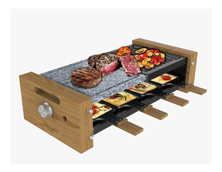 Grill elektryczny Raclette Cheese&Grill 8400 Wood MixGrill Cecotec