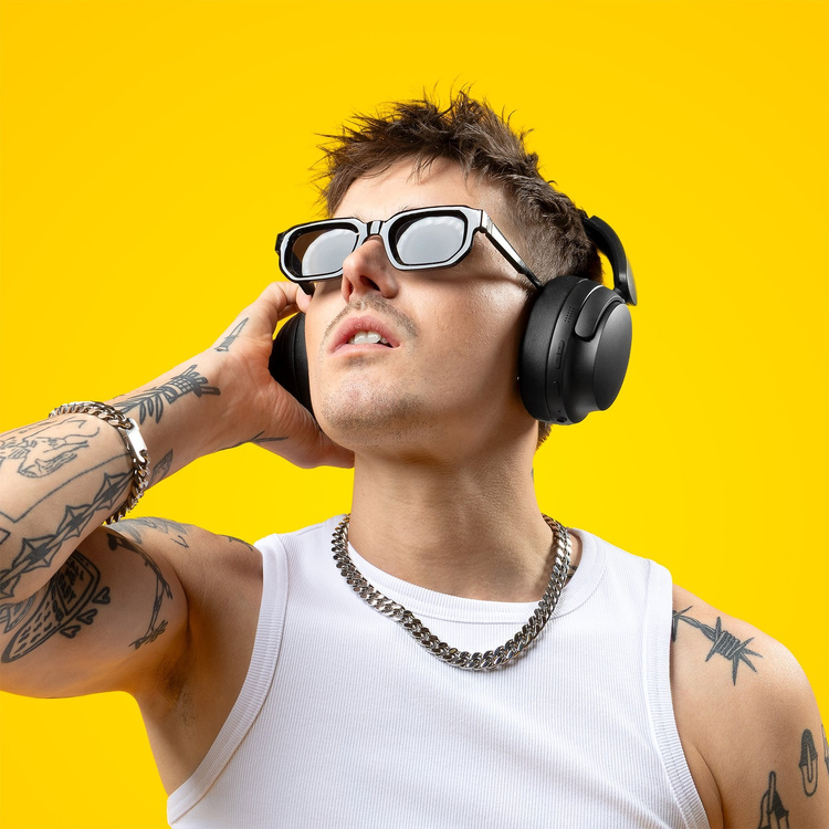 Niceboy Słuchawki Nauszne  Sora Sakura Pink Różowe AUX AAC IPX4 BT 5.3 USBC