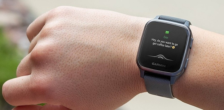 Sport Smartwatch Garmin Venu Sq Music z Czujnikiem Tętna HRM Elevate Ox