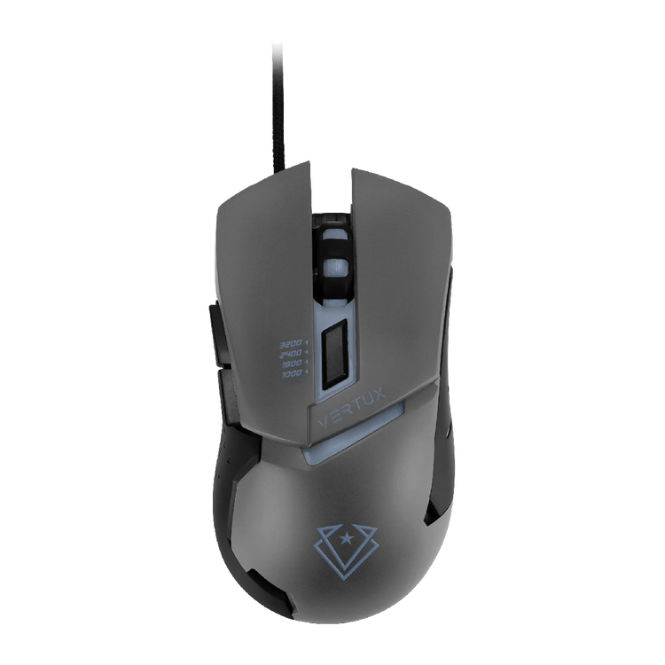 Vertux Mysz Gamingowa Przewodowa Dominator Szara 3200dpi 6 Przycisków 1000Hz G8 /OUTLET