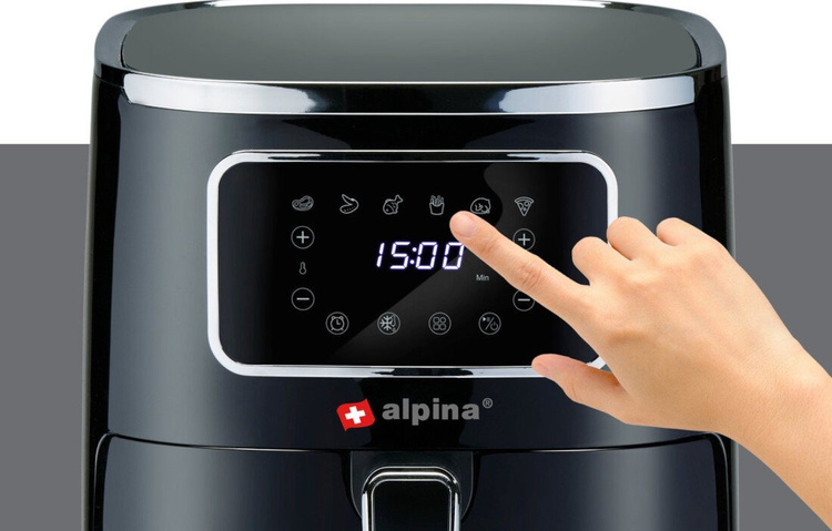 Alpina frytkownica beztłuszczowa 4.5 litra cyfrowy wyświetlacz Airfryer