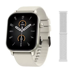 Zeblaze Smartwatch GTS 3 GPS Kremowy Beż BDS Pomiar Saturacji Tętna Pulsu