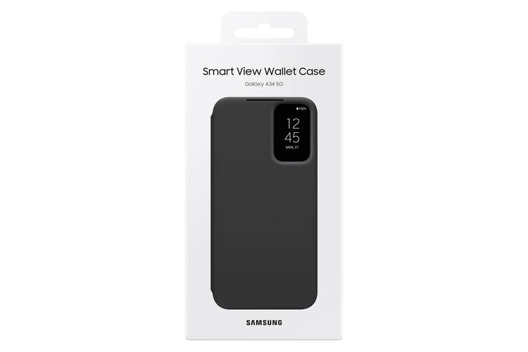 Samsung Smart View Wallet Case Czarne do Galaxy A34 5G (EF-ZA346CBEGWW) /OUTLET