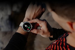 Zeblaze MIL-STD Smartwatch Vibe 8 Szary AMOLED Latarka Saturacja Do 60 Dni