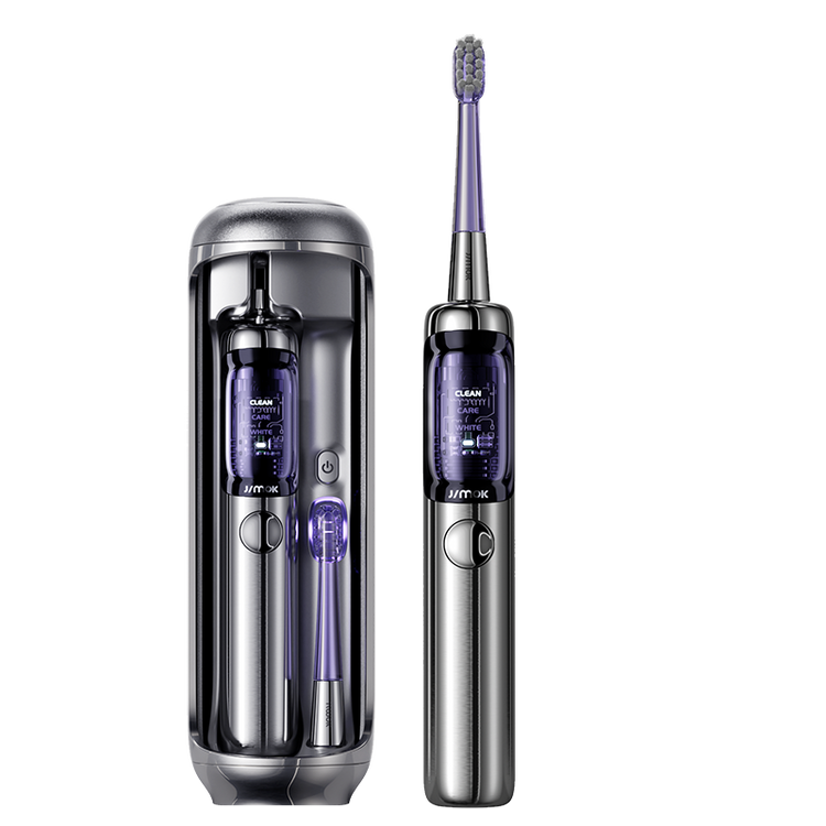 Jimok J6 Capsule Silver - Grey Szczoteczka Soniczna + 4 końcówki