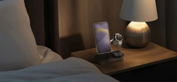 Ładowarka Indukcyjna 3 W 1 Samsung Magnetic & Wireless Charging 15W GP-PWU024WIABW Czarny /OUTLET