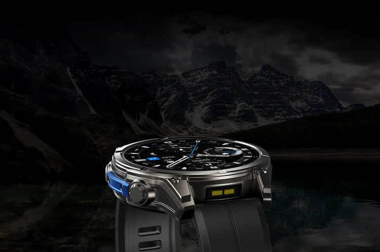 Zeblaze MIL-STD Smartwatch Vibe 8 Czarny AMOLED Latarka Saturacja Do 60 Dni