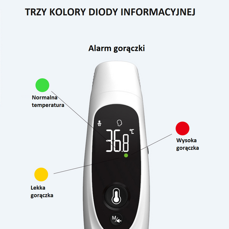 Termometr bezdotykowy na podczerwień INOLY FC-IR105