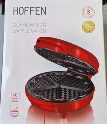 Gofrownica Hoffen 1000W Serca Czerwona