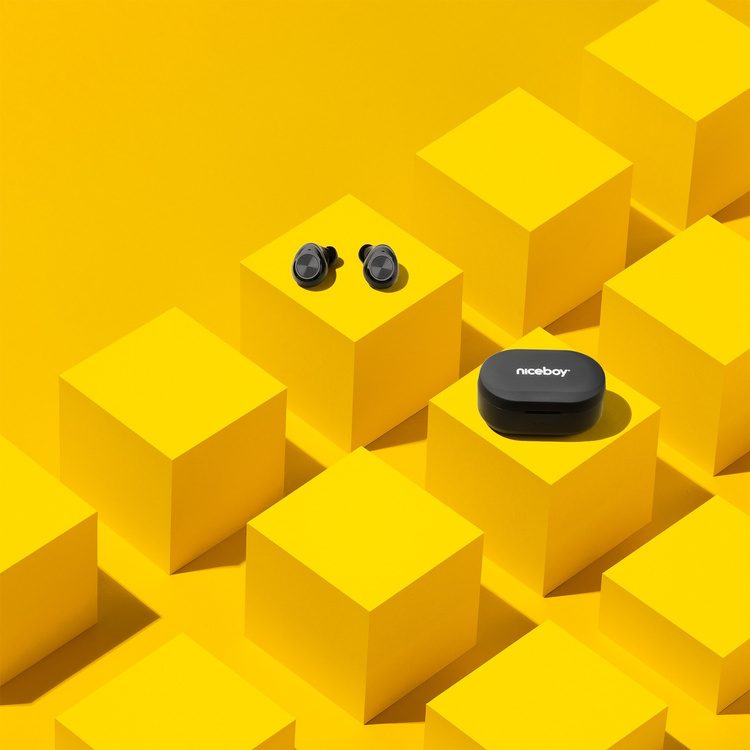 Niceboy Słuchawki Douszne HIVE Pods 4 IPX5 AAC BT 5 Aplikacja iOS 35 Godzin