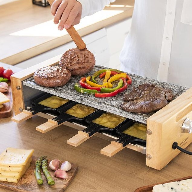 Grill elektryczny Raclette Cheese&Grill 8400 Wood AllStone Cecotec /OUTLET